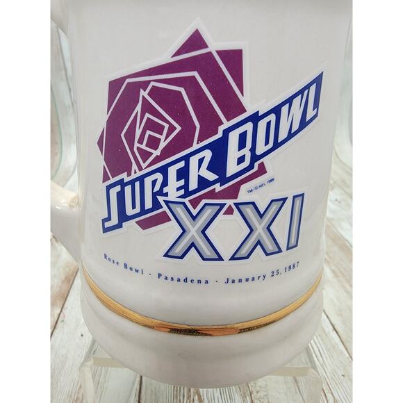 NY Giants 1986 NFC Champions/Super Bowl XXI Tankard Mug - Picture 6 of 7